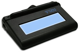 T-LBK460-HSX-R TOPAZ, SIGLITE LCD 1X5 -HSX (-HSB COMPATIBLE FOR CITRIX & REMOTE USE), WITH REPLACEABLE USB CABLE AND GEMGUARD PASSIVE PEN, HORIZONTAL AND VERTICAL PEN HOLDERS, WITH SOFTWARE