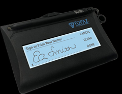 T-LBK462-HSX-R TOPAZ, SIGNATUREGEM LCD 1X5 -HSX (-HSB COMPATIBLE FOR CITRIX & REMOTE USE), WITH REPLACEABLE USB CABLE AND GEMGUARD PEN, HORIZONTAL AND VERTICAL PEN HOLDERS, WITH SOFTWARE