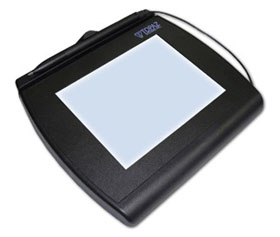 T-LBK766-BHSX-R TOPAZ, EOL, SIGNATUREGEM LCD 4X5 (DUAL SERIAL/USB BACKLIT) ELECTRONIC SIGNATURE PAD, WITH SOFTWARE, 3-YEAR FACTORY WARRANTY