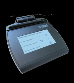 TM-LBK755-B-R TOPAZ, NC/NR, SIGNATUREGEM BACKLIT LCD, 4X3 ELECTRONIC SIGNATURE PAD, SERIEL INTERFACE, MAGNETIC STRIPE READER, E-TETHER PEN, ROHS COMPLIANT, WITH SOFTWARE, NON-CANCELABLE, NON-RETURNABLE