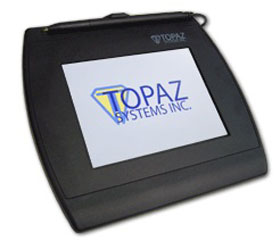T-LBK57GC-BHSB-R TOPAZ, SIGGEM COLOR 5.7 (DUAL SERIAL/HID USB BACKLIT) ELECTRONIC SIGNATURE PAD, WITH SOFTWARE, 3-YEAR FACTORY WARRANTY