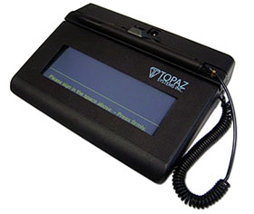 T-S460-BT2-R TOPAZ, SIGLITE 1X5 BLUETOOTH WIRELESS ELECTRONIC SIGNATURE PAD, WITH SOFTWARE, 2-YEAR FACTORY WARRANTY