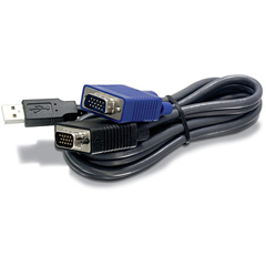 TK-CU06 TRENDNET - CABLE - 6FT USB KVM FOR TK-803R/1603R TRENDNET, 6-FEET USB KVM CABLE FOR TK-803R/1603R