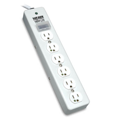 SPS610HGRA Surge Protector Strip, 6 Outlet, Gray