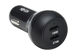 U280-C02-45W-2B 45W DUAL USB-C PD CAR CHARGER