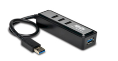 U360-004-MINI 4-PORT SUPERSPEED MINI PORTABLE USB HUB