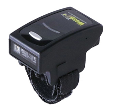 633809004018 WASP, WRS100 SBR RING BARCODE SCANNER 1D WIRELESS, HANDS FREE, 2MB MEMORY, BLACK & YELLOW<br />Wasp WRS100SBR Ring Barcode Scanner