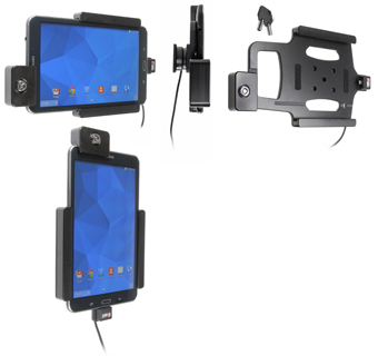 246554 PROCLIP USA, CHARGING HOLDER WITH TILT SWIVEL, KEY LOCK AND USB CABLE SAMSUNG GALAXY TAB 4 8 INCH