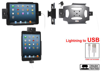 514458 PROCLIP USA, NCNR, HOLDER WITH CABLE ATTACMENT AND KEY LOCK APPLE IPAD MINI -LIGHTNING TO USB