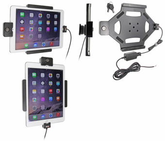 536684 PROCLIP USA, NCNR, CHARGING HOLDER WITH KEY LOCK, TILT SWIVEL HARD WIRED INSTALLATION IPAD AIR 2