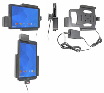 547637 PROCLIP USA, CHARGING HOLDER WITH TILT SWIVEL AND SPRING LOCK FOR HARD WIRED INSTALLATION SAMSUNG GALAXY TAB 4 8.0