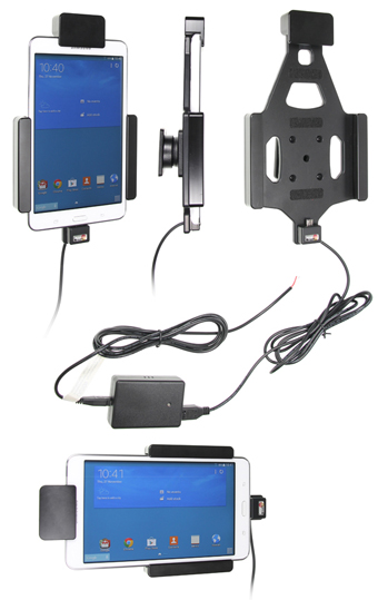 547682 PROCLIP USA, CHARGING HOLDER WITH TILT SWIVEL AND SPRING LOCK FOR HARD WIRED INSTALLATION SAMSUNG GALAXY TAB 4 7"