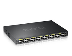GS2220-50HP ZYXEL NETWORKS, GS2220-50HP - 48 PORT GIGABIT MANAGED POE+ SWITCH + 1YR NEBULA PRO