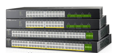 XGS1935-28HP ZYXEL NETWORKS, HYBRID NEBULAFLEX 24 PORT GBE L3 WEB MANAGED 802.3AT POE+ SWITCH + 4 SFP+ 10G FIBER PORTS (28 TOTAL PORTS) 375W POWER BUDGET