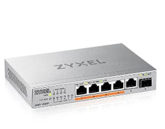 XMG105HP ZYXEL NETWORKS, XMG105HP, US, 5-PORT 2.5GBE UNMANAGED POE++ SWITCH WITH 1 PORT 10G SFP+