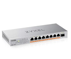 XMG108HP ZYXEL NETWORKS, XMG108HP, US, 8-PORT 2.5GBE UNMANAGED POE++ SWITCH WITH 1 PORT 10G SFP+