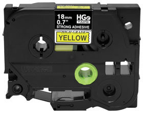 HGES6415PK HGES6415PK BLACK ON YELLOW - 5 PACK 5PK BLACK ON YELLOW 0.7IN EXTRA 26.2FT BROTHER MOBILE,  HG EXTRA STRENGTH ADHESIVE TAPES, (5 PACK) - 0.7 IN X 26.2 FT (18MM X 8M) BLACK ON YELLOW BROTHER MOBILE, HG EXTRA STRENGTH ADHESIVE TAPES, HGES6415PK BLK ON YEL - 5P<br />BROTHER MOBILE, HG EXTRA STRENGTH ADHESIVE TAPES, (5 PACK) - 0.7 IN X 26.2 FT (18MM X 8M) BLACK ON YELLOW<br />BROTHER HGES6415PK BLK ON YEL - 5P<br />5PK BLACK ON YELLOW 0.7IN EXTRA MULTI 5 26.2FT<br />5PK BLACK ON YELLOW 0.7IN EXTRA 26.2FT MULTI 5
