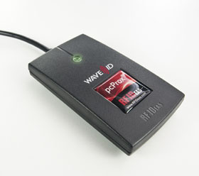 RDR-6N82AKU RFIDEAS, WAVE ID SOLO 82 SERIES NEXWATCH BLACK USB
