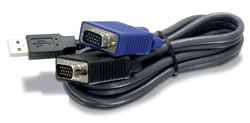 TK-CU10 TRENDNET - CABLE - 10FT USB KVM FOR TK-803R/1603R TRENDNET, 10-FEET USB KVM CABLE FOR TK-803R/1603R