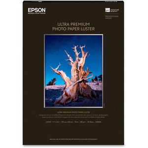 S041406 PAPER-PHOTO PREM LUSTER 11X16 50CT Epson Glossy photo paper - A3 (11 in x 16in) 50SHT 11.7X16.5FT PREMIUM LUSTER PHOTO PAPER