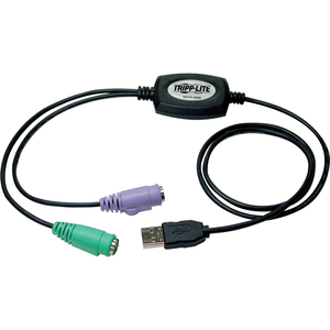 B015-000 TRIPP-LITE CBL USB TO PS/2 ADAPTER USB TO PS2 KVM ADAPTER USBA-MALE/2MINIDIN6F