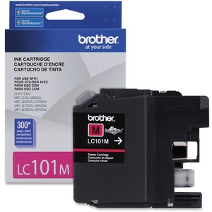 LC101MS INK CARTRIDGE - MAGENTA Innobella Standard Yield Magenta Ink Cartridge (Yields approx. 300 pages in accordance with ISO/IEC 24711 (Letter/A4)) LC101MS MAGENTA INK CARTRIDGE FOR MFCJ870DW 300 PAGE YIELD 123INKCART MGNTA INK CART F/ MFCJ870DW 300 PAGE YLD JAN-MAR 2018