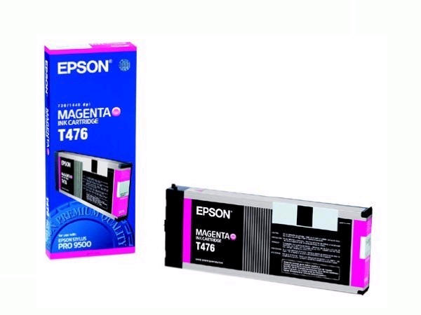 T476011 MAGENTA INK CRTG F/STYLUS PRO 9500 MAGENTA INK CART 200ML FOR STYLUS PRO 9500 Ink Cartridge - magenta - 220 ml - 28 Page(s) A0 @ 40 % Coverage 720 dpi, 6400 Page(s) A4 @ 5 % Coverage 360 dpi