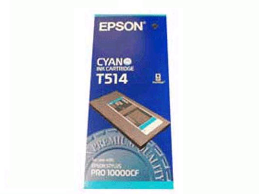 T514011 CYAN INK CRTG STYLUS PRO 10000/10600 Ink Cartridge - Cyan - 500 ml - For Sylus Pro 10000/10600 CYAN ARCHIVAL INK CARTRIDGE FOR SYLUS PRO 10000/10600