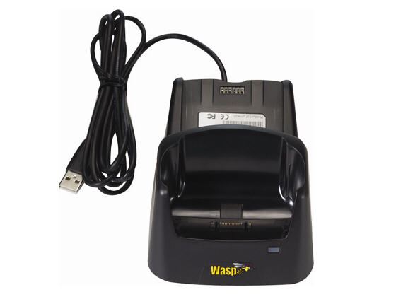 633808700010 WPA1000 SINGLE SLOT CRADLE W/USB CABLE WASP, WPA1000 SINGLE SLOT CRADLE