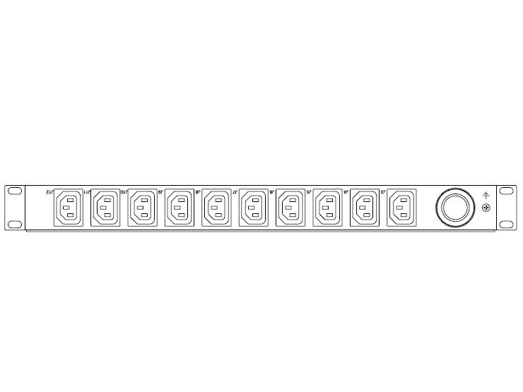 PW103BA1U191 NESS-L6-20P 9 BASIC 12C13 1U EPDU BASIC L6-20P 12 C13