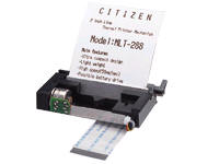 MLT-288 58-50MM/SEC-384 DOTS-5V- BENT/STRAIGHT] MLT-288 - POS receipt printer - Monochrome - Thermal dot line - 200 dot-lines/sec. CITIZEN, CT-Sxxx SERIES, SPARE PART, THERMAL PRINTER MECH, 58MM, 50 MM/SEC, 384 DOTS, 5V, (BENT/STRAIGHT) PAPER PATH CITIZEN, DISCONTINUED, CT-SXXX SERIES, SPARE PART, THERMAL PRINTER MECH, 58MM, 50 MM/SEC, 384 DOTS, 5V, (BENT/STRAIGHT) PAPER PATH