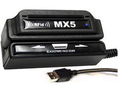 MX53-M2-USB-BLK USB MIFA RFID READ 13.56 3 TRK MAG BLK