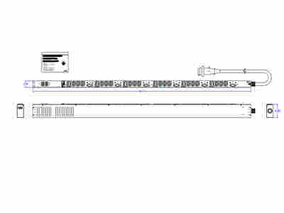 PW317SW0U400 NESS-SWTHD IEC60309 460P9W 200 240V INPT EPDU SWITCHED IEC 60309P 3P + PE 18 C13 6