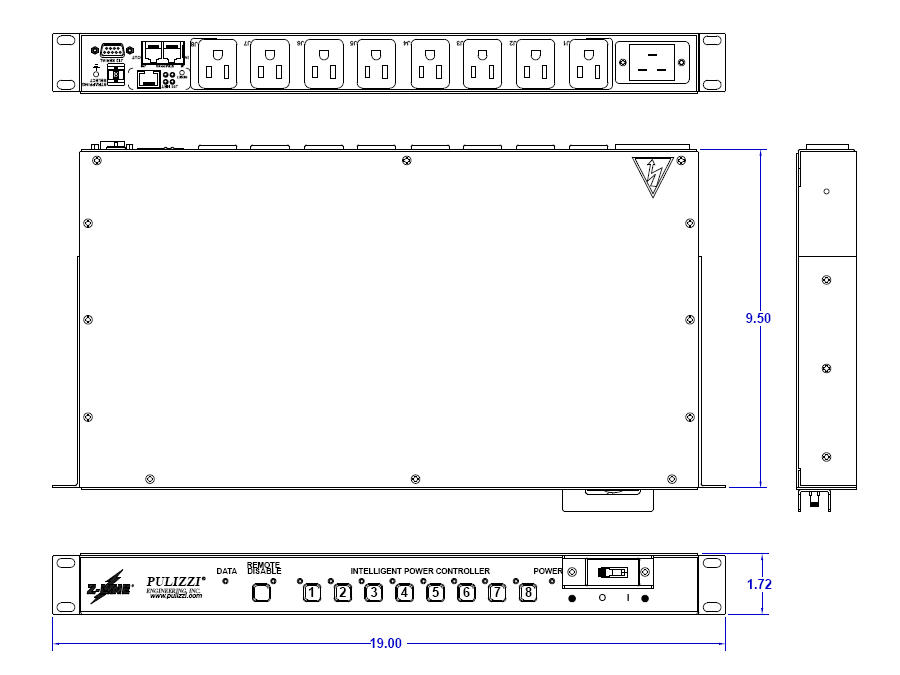 PW103SW2U414 NESS-EPDU SW 1U C20 INLET / 5-15 8 OUT EPDU SWITCHED C20 8 5-15R