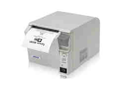 C31C637114 TM-T70-114 GREY USB IFC PS180 E-STAR TM-T70 Thermal Receipt Printer (Space-Saving, USB Interface, No DM/Hub with PS180 Power Supply) - Color: Dark Gray TM-T70 - BarCode Label Printer - Monochrome - Thermal line - 170mm / sec - 180 dpi x 180 dpi - USB - RAM: 256 KB - Gray - 24 Volts DC - Font A 12(W) x 24(H) mm, EPSON, REFER TO C31CD38134 ONCE STOCK IS DEPLETED, TM-T70, FRONT LOADING THERMAL RECEIPT PRINTER, USB, EPSON DARK GRAY, TM-T88 EMULATION CAPABLE, POWER SUPPLY INCLUDED, REQ CABLE, REPLACED C31C637112 TM-T70-114 FRONT EXIT THERM USB I/F W/PS-180 ENERGY STAR COMPLIANT