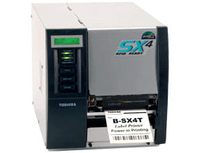 B-SX4T-GS20-QM-R B-SX4T DT/TT 4IN 203DPI 10IPS TOSHIBA B-SX4 PRTR TT SER/PAR B-SX4T Direct thermal/thermal transfer barcode printer - 4 inch wide, 203dpi, 10ips, serial, parallel - 2 day delivery time - competes with Zebra 110XiIIIPlus,