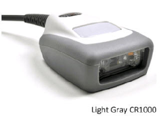 CR1011-PKR2-F1 CR1000 LIGHT GRY RS232 CBL STAND CODE, CR1000, BAR CODE READER, 8 FT COILED RS232 CABLE, STAND, LIGHT GRAY