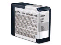T580900 PRO3800 L LIGHT BLK ULTRACHROME INKCART Ink Cartridge - Light Light Black - for Stylus Pro 3800 STYLUS PRO 3800 LIGHT LIGHT BLA ULTRACHROME INK CARTRIDGE (80 ML)