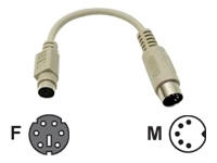 CB006 AT ADAPTER CABLE (SET OF 1, PS/2 TO AT)