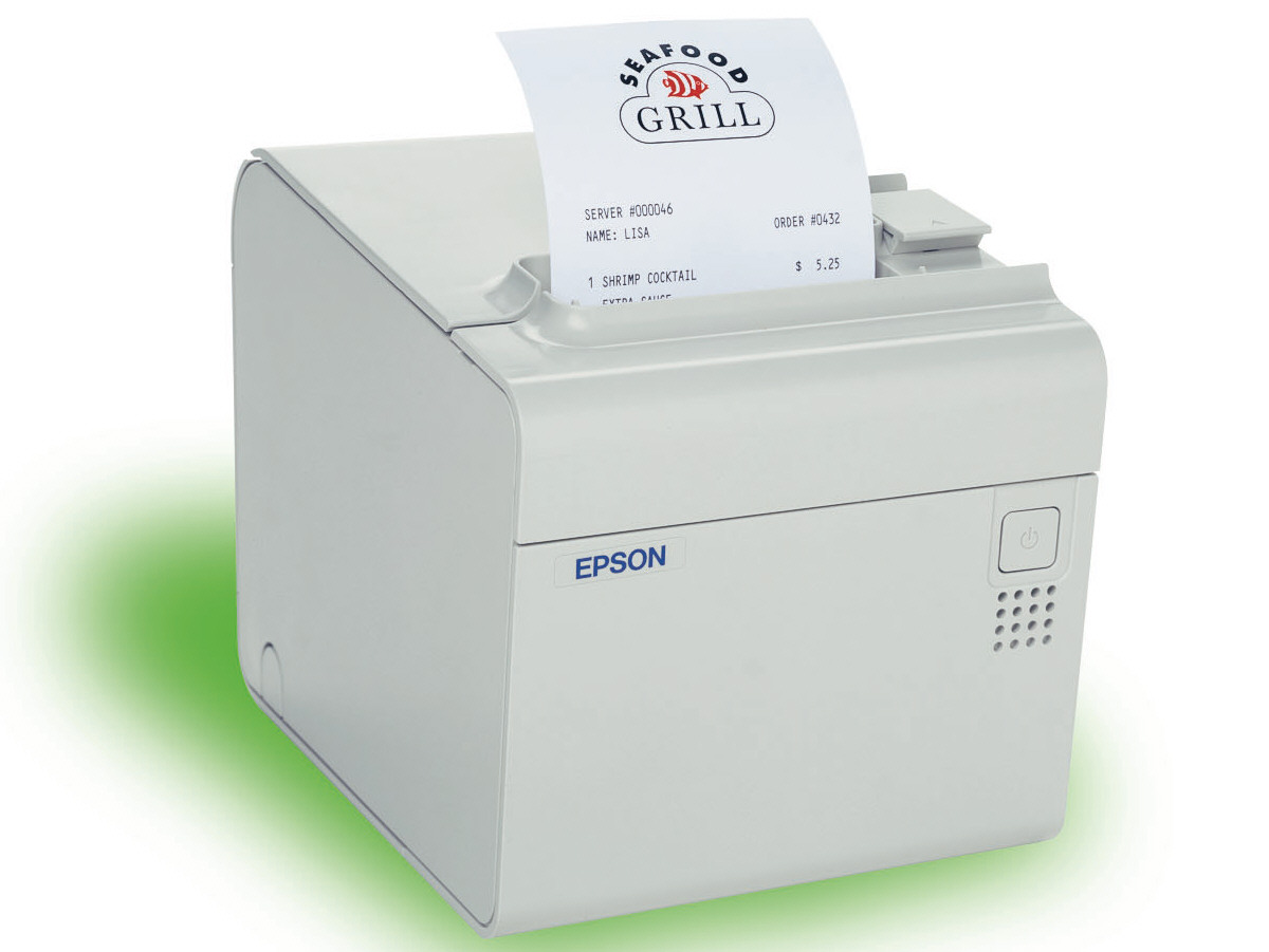 C31C390A8941 TM-T90 WHT ENET IFC W/PS-180 PWR SUP T90 E02 ECW PS-180 INCL TM-T90 - Receipt Printer - Monochrome - Thermal line - 53.5 line per second - 180 x 180 dpi - Ethernet- PS-180 POWER SUPPLY EPSON, DISCONTINUED, TM-T90, THERMAL RECEIPT PRINT