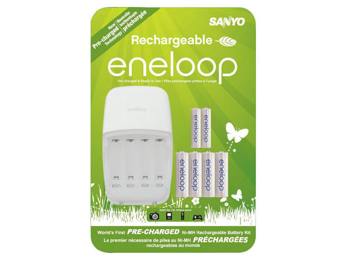 ECH420 SANYO CHARGER+4AA+2AAA RECHRG BATTERIES