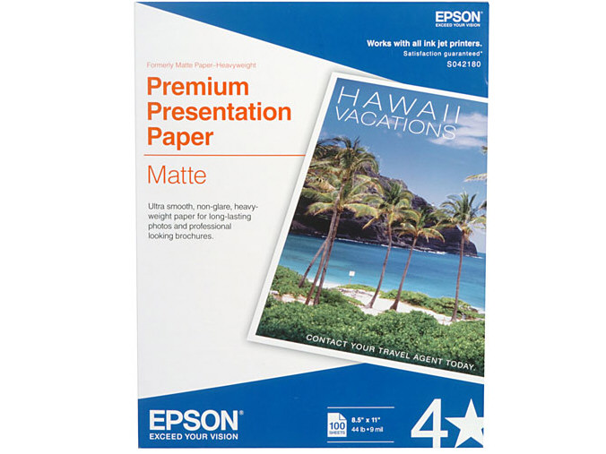 S042180 PREM PPR 8.5X11 100SHTS 100-SHEET A4 MATTE PREMIUM PRESENTATION PAPER LETTER Premium Presentation Paper Matte