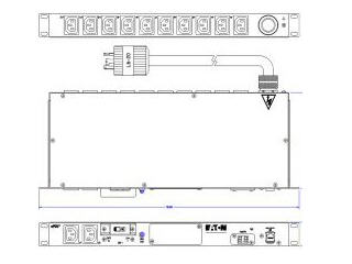 PW103MI1U162 NESS-208V 1U20A 3.33KVA L6-20 INPT 9 CRD EPDU METERED L6-20P 12 C13