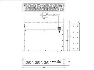 PW309MI2U167 208V 2U 30A 8.65KVA L21-30 INPUT 9CORD