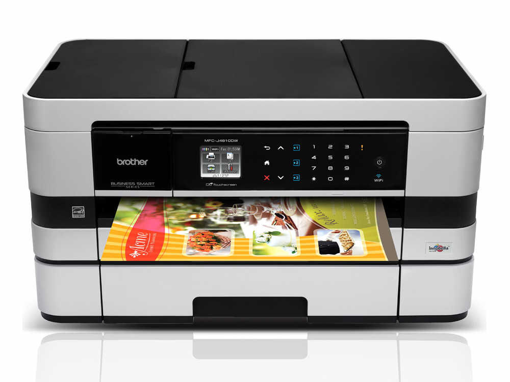 MFCJ4610DW COLOUR INKJET MFC 6-IN-1 MFC-J4610DW Colour Inkjet Multi-Function Center,802.11b/g/n wireless, Ethernet,High Speed USB 2.0, Wi-Fi Direct,128 MB Memory,Two-sided (Duplex) printing,Colour MFCJ4610DW CLR INKJET P/S/C/F SF WL 6000X1200 128MB 35/27PPM