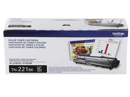 TN221BK COLOUR LASER - TONER CARTRIDGE - BLACK TN221BK BLACK TONER CARTRIDGE FOR HL-3140CW/HL-3170CDW/<br />TN221BK BLACK TONER CARTRIDGE MULTI 4FOR HL-3140CW/HL-3170CDW/