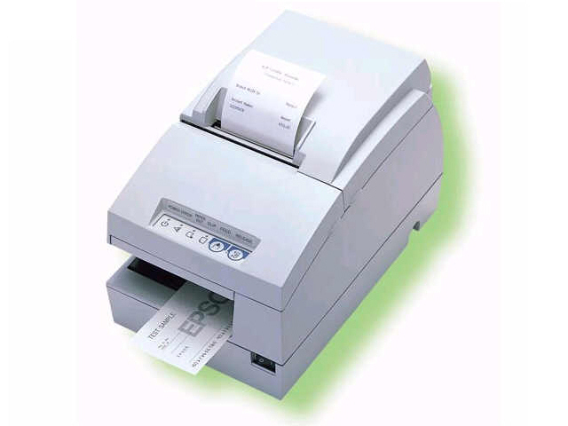 C289011 TM-U675 PAR RECEIPT JOURNAL SLIP TM-U675P-011 Receipt Printer - Mono - Dot-matrix - 4.6 lps - 9-pin printhead - P arallel - Cool White EPSON TM-U675 PRINTER PARALLEL NO MICR NO CUTTER WHITE