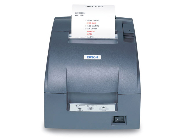 C31C518653-K TM-U220PD-653 EDG PARA IFC PS DARK GRY<br />TMU220PD-653 Receipt printer-two-color-dot-matrix-Roll (3 in)-17.8 cpi-9 pin-upto 6 lines/sec-capacity: 1 rolls-Parallel-Color:Dark Grey-Cash Drawer Kick Out: