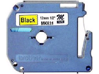 MK631 TAPES BLACK ON YELLOW 12MM Printer tape - thermal paper - black on yellow - Roll (0.5 in) - for PT100, PT110, PT55BM, PT55S, PT65, PT65SB, PT80, PT85 12MM BLACK ON YELLOW TAPES<br />TAPES 12MM - BLACK ON YELLOW<br />TAPES 12MM - BLACK ON YELLOW MULTI 1