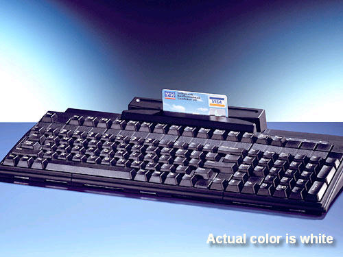 90320-601-0800 PREHKEYTEC, MC147 PROGRAMMABLE KEYBOARD (FULL SIZE, 147-KEY, ALPHA, PS/2 CABLE, AND 3 TRACK MSR) - COLOR: WHITE Commander MC 147 - Keyboard - PS/2 - white